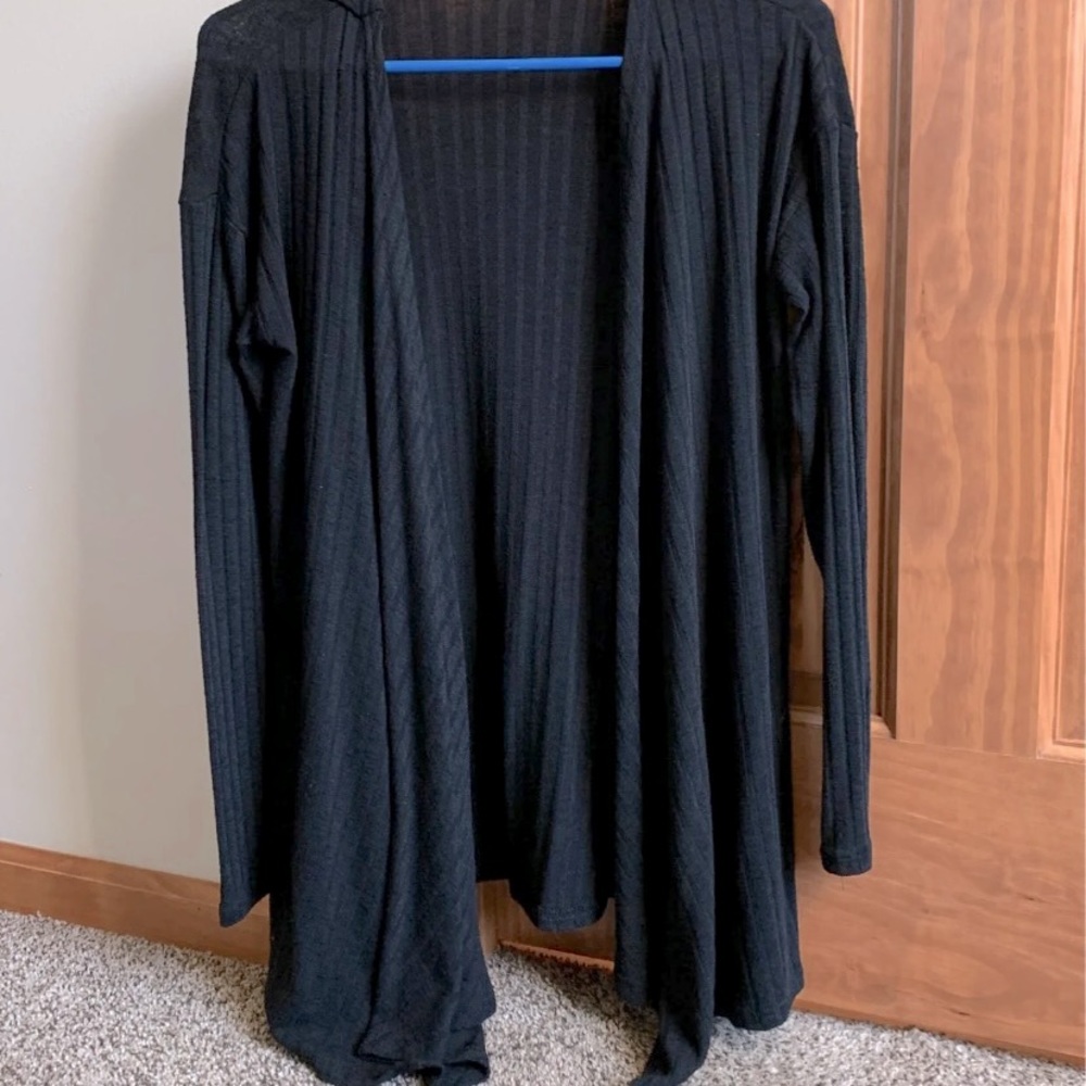 Woman’s Black open sweater